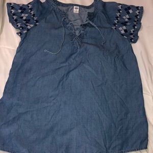 Super cute denim Old Navy top